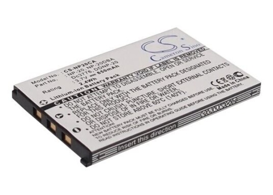 CAS. Exilim Zoom EX-Z75PK batteri (650 mAh 3.7 V)