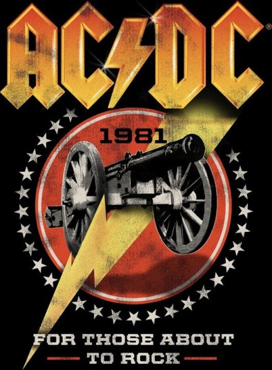 Rocksax AC/DC For Those About to Rock Sherpa Fleece Throw 50 in x 60 in 78899398