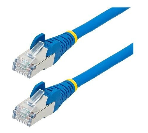 7.5m CAT6a Ethernet Cable - Blue - Low Smoke Zero Halogen (LSZH) - 10GbE 500MHz 100W PoE++ Snagless RJ-45 w/Strain Reliefs S/FTP Network Patch Cord - patch cable - 7.5 m - blue