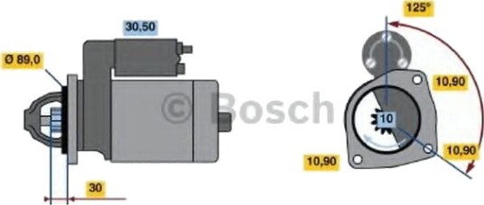 BOSCH 0 986 021 190 Starter
