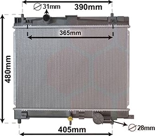 VAN WEZEL 53002716 Radiator motorkjøling