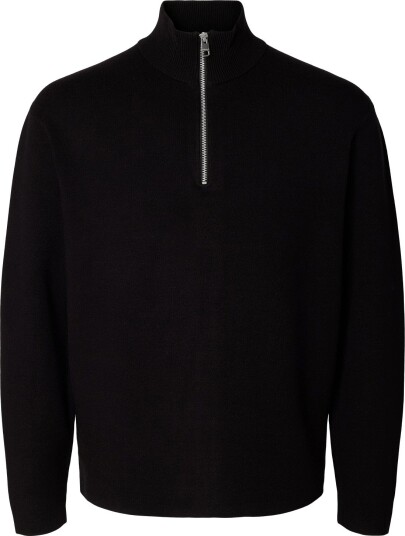 Selected Slmteller Fn Half Zip Noos BLACK L