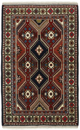 Håndknyttet. Opphav: Persia Yalameh Teppe 102x156