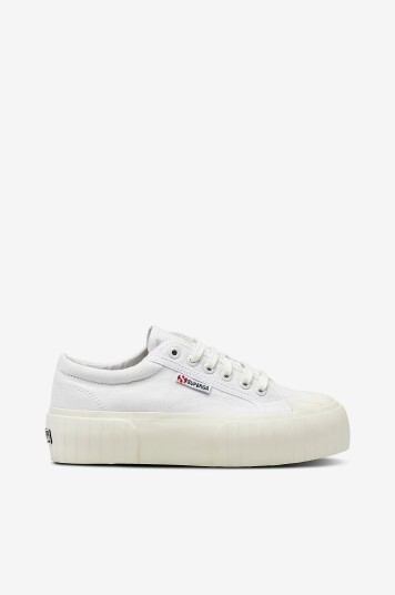 Superga Joggesko 2631 Stripe Platform Hvit