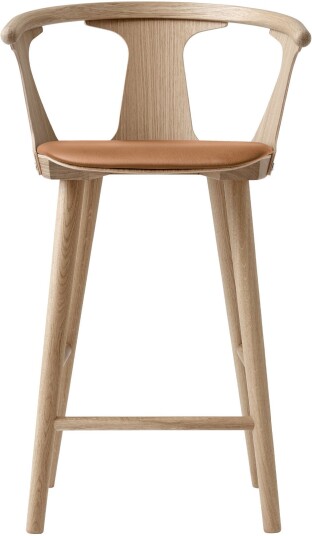 &Tradition &tradition; - In Between Sk8 White Oiled Oak Leather Cat.2 Silk Sil0250 Cognac Barstoler Sami Kallio Tre