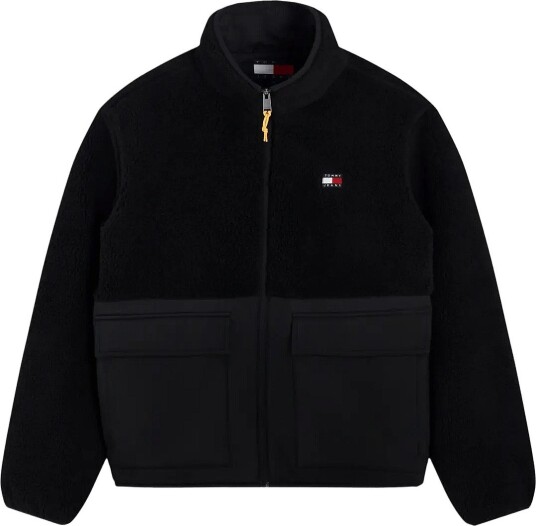 Tommy Jeans Tjm Essential Mix Teddy Jacket   Black   L