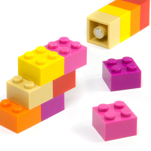 Magnetsett Med 12 Magnetklosser I Lego Friends Farger