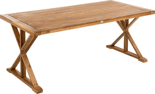 Spisebord utendørs Calabritto 90 cm 180 cm akasietre Brun