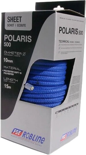 Robline Dinghy Control spole - 6 mm - hvit/rød - 1650 kg