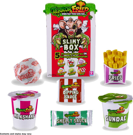 Terror Fried Slimey Box m/ 5 freaky figurer