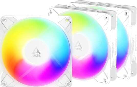 Arctic P12 Pro Reverse A-RGB Vifte 120mm Hvit - 3 Pakning Arctic P12 Pro Reverse A-RGB Vifte 120mm Hvit - 3 Pakning