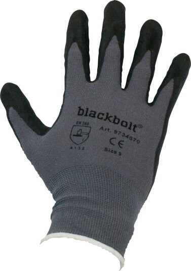 Blackbolt Grip Arbeidshanske Nylon/Lycra Str. 9 Blackbolt Grip Arbeidshanske Nylon/Lycra Str. 9