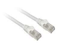 Sharkoon patch network cable SFTP, RJ-45, with Cat.7a raw cable (white, 1 meter)