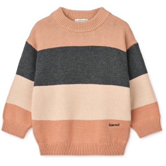 LIEWOOD Pale Tuscany Multi Mix Orlane Stripe Strikk Jumper 134-140