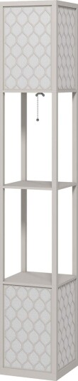 Moderne gulvlampe med hyller – Pull Chain Black & White Moderne gulvlampe med hyller – Pull Chain Black & White