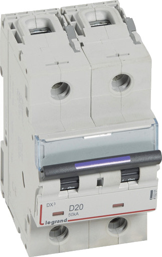 Legrand DX3 MCB automatsikring D20 2P 3M 50kA
