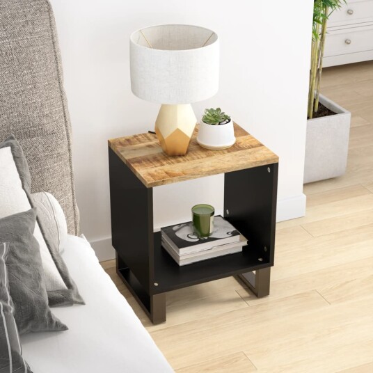 Salongbord 40x31x46 cm heltre mango og konstruert tre 8720845578596