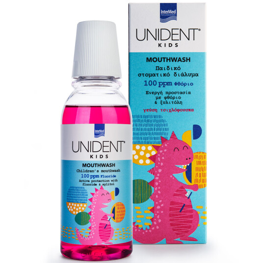 Munnvann for barn UNIDENT Bubble Gum Xylitol 250ml