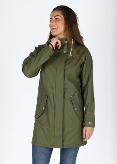 Lammö Coat W Olive 44 Regnjakker Lammö Coat W Olive 44 Regnjakker