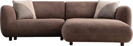 Talrosen 3 seters sofa med Sjeselong   Brun