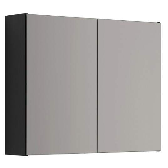 Dansani Mido+ Select speilskap, 80x64 cm, sort struktur