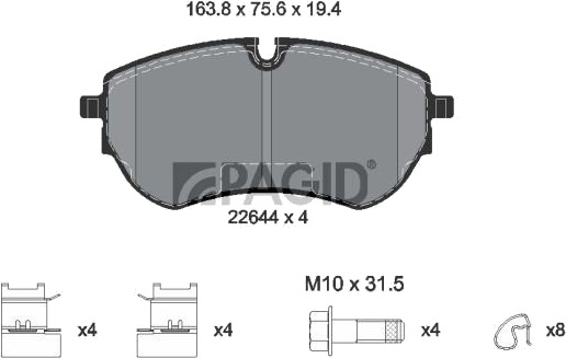 PAGID T2692N Bremseklosser