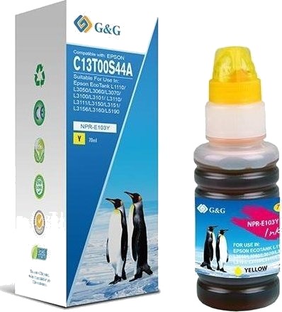 G&G Epson C13T00S44A gul kompatibelt blekk 70 ml