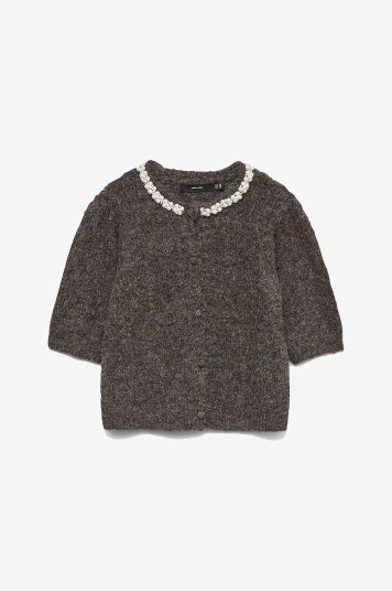 Vero Moda Kardigan vmOcean 2/4 O neck Jewellery Brun