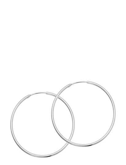 SISTIE Hoop Basic   Creoles Steel |Silver |One Size