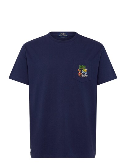 Polo Ralph Lauren Classic Fit Embroidered Jersey T Shirt Navy S