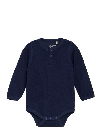 CeLaVi Body Ls, Solid W. Print Navy 70