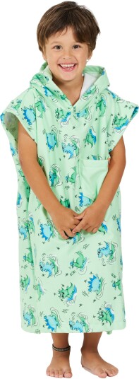 After Essentials Toddler Poncho Dino Green 110-130 cm