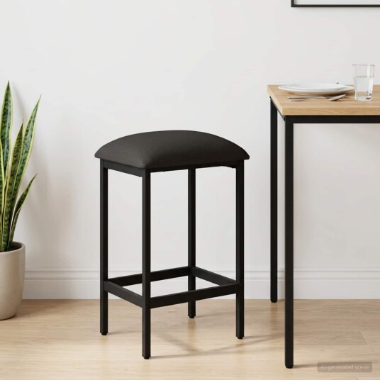 vidaXL Barstol Mørkegrå 40 x 32 x 64 cm Konstruert tre vidaXL Barstol Mørkegrå 40 x 32 x 64 cm Konstruert tre