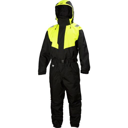 HH Vinterkjeledress Allværs Leknes Unisex, Str. C64, Sort/Gul