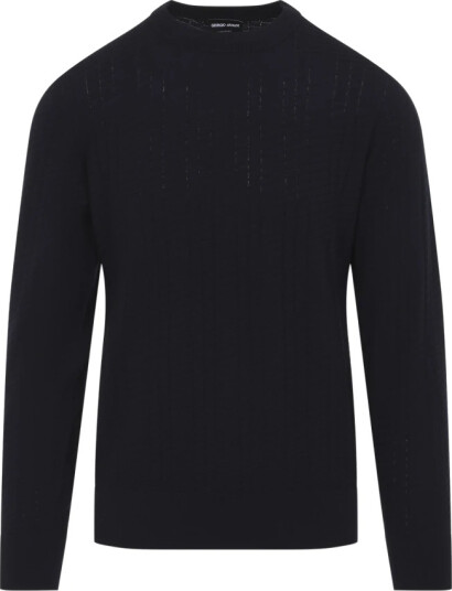 Giorgio Armani Herre Strikkevarer Blå M,
