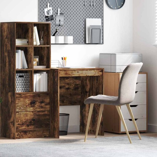Skrivebord Røyket Eik Konstruert Tre 60 x 50 x 76 cm Skrivebord