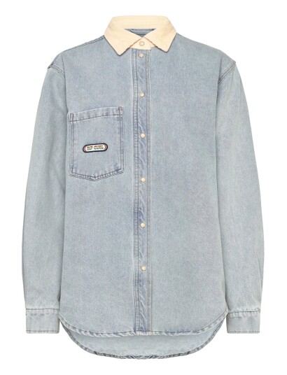 Rip Curl Surf Side Relaxed Denim Shirt   Blue   S