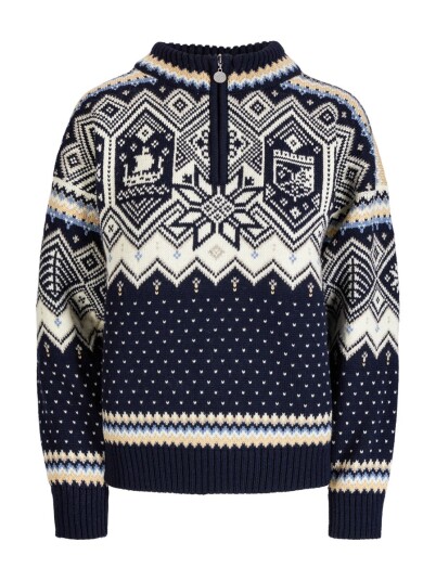 Dale Of Norway Vm Trondheim Fem. Sweater Navy Offwhite Sandmel. M