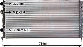 VAN WEZEL 58002122 Radiator motorkjøling