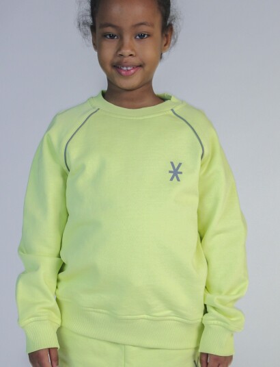 Ildhu Sweatshirt With Reflective Details   Yellow   100