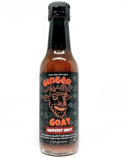Ginger Goat Harvest Heat Hot Sauce Sterk Søt og Syrlig Chilisaus med Ghost Pepper 148 ml Canada Ginger Goat Harvest Heat Hot Sauce Sterk Søt og Syrlig Chilisaus med Ghost Pepper 148 ml Canada