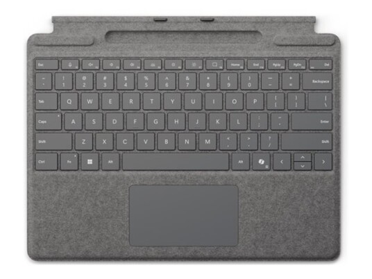 Microsoft Surface Pro 10 Tastatur med Berøringsplate og Pennoppbevaring Platina Microsoft Surface Pro 10 Tastatur med Berøringsplate og Pennoppbevaring Platina