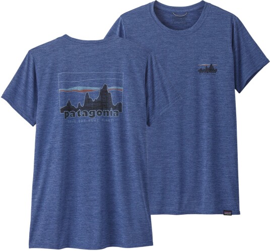 Patagonia Capilene Cool Daily Graphic Shirt Dame Skyline Current Blue Xdy S