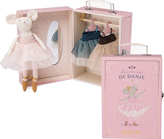 Moulin Roty Garderobekoffert med Dukke Suzie Moulin Roty Garderobekoffert med Dukke Suzie