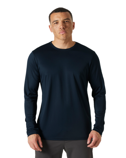 HH Tech Crew L/S 2.0 M Navy (M)