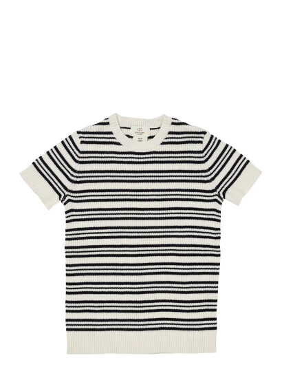 Copenhagen Colors Knitted Rib Blouse W. Ss Black 92