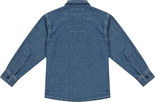 Replay Over Canvas Shirt Blue 16 A