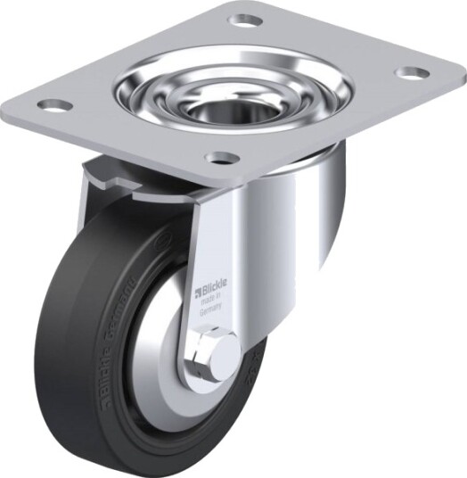 Blickle 281550 Lk-Poev 100Ka-3-Fa Hjul, Hjuldiameter 100 Mm, Bæreevne Maks. 200 Kg, 1 Stk
