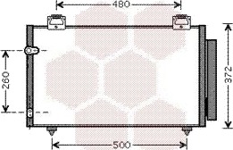VAN WEZEL 53005411 Kondensator, klimaanlegg