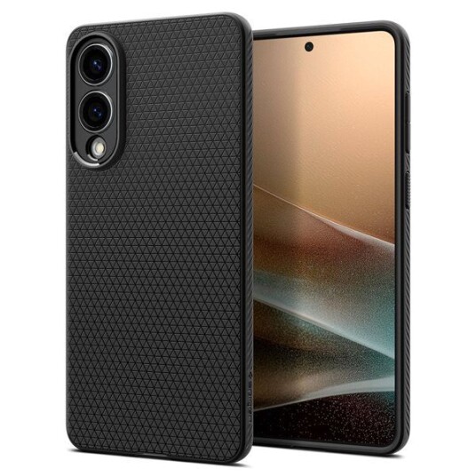 Spigen Liquid Air Deksel for Samsung Galaxy S25 Edge - Matt Svart